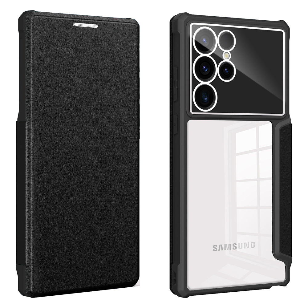 For Samsung Galaxy S23 Ultra Stand Card Holder Phone Case Leather TPU PC Phone Cover For Samsung Galaxy S23 Ultra Stand Card Holder Phone Case Leather TPU PC Phone Cover